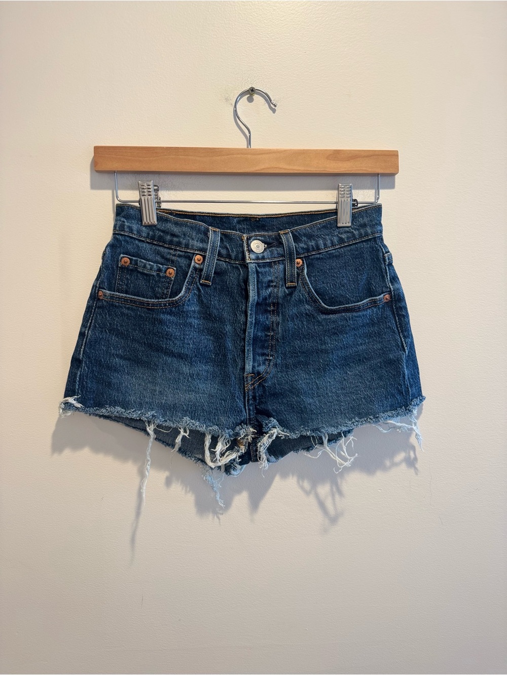 Levi 501 denim cutoff shorts